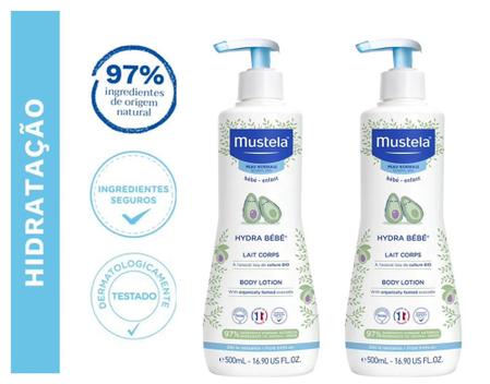 Kit Hidratante Corporal Mustela Hydra Bebê 300ml 2 Unidades - Drogarias  Pacheco