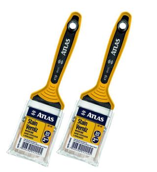 Kit 2 Pincel Trinchas Para Pintura Atlas Media 419 2 Polegadas Cerda ...