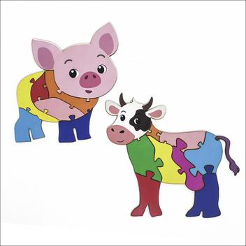 Quebra-Cabeça Vaca - Comprar em Estimula Kids