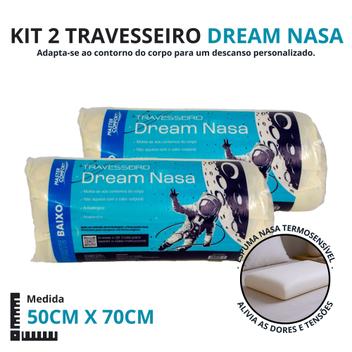 Kit 2 Travesseiro Nasa Viscoelástico Antialérgico Super Macio ...