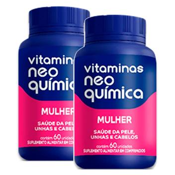 Kit 2 Vitamina Neo Química Mulher 60 Comprimidos - Centrotabs ...