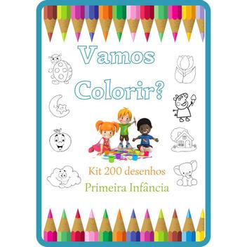 Kit 50 Desenhos Grande P/ Colorir Primeira Infância Infantil - Infinity  Brinquedos - Kit de Colorir - Magazine Luiza