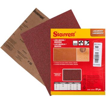 Kit 25 Lixa Massa Corrida Madeira Mdf Acabamento Starrett - Lixa para ...