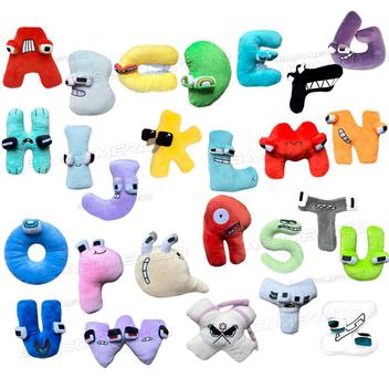26 pçs alfabeto lore brinquedo de pelúcia peluche boneca brinquedos  crianças 26 letras inglês (A-Z-0-9) crianças presente aniversário -  AliExpress
