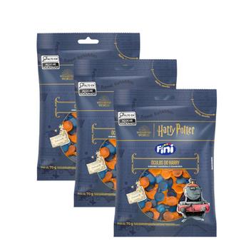 Kit 3 Bala Fini Harry Potter Óculos do Harry sabores Tangerina e ...