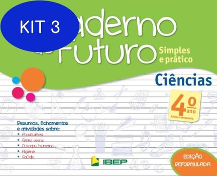 Kit 3 Caderno Do Futuro Ciencias - 4S Ano - Ibep - Didatico - Livros de ...
