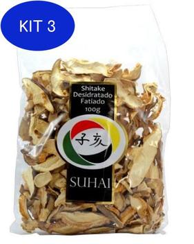 Cogumelo Desidratado Shitake Inteiro 100g Suhai