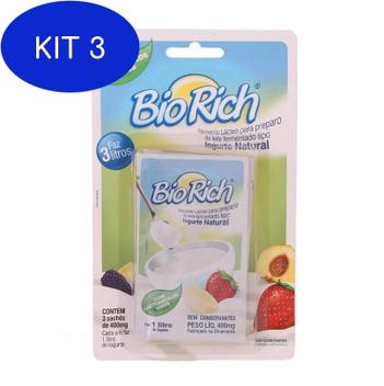 Kit 3 Fermento Bio Rich (3 Sachês) - Fermento - Magazine Luiza