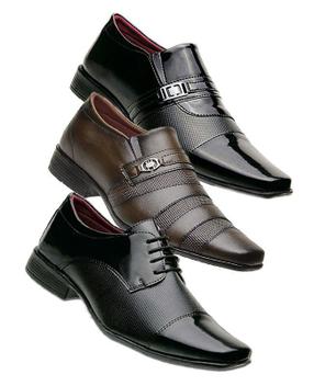 Kit 3 Pares De Sapato Social Masculino Em Verniz - Iden Shoes - Sapato  Social Masculino - Magazine Luiza