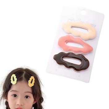 Kit 3 Presilha Tic Tac Prendedor De Cabelo Clips Modelo Nuvem