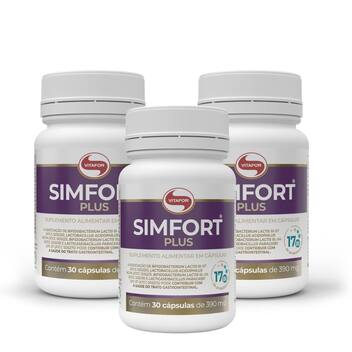 Simfor Probiotik Kit 3 Simfort Plus Probiótico Alta Concentração Vitafor 30 Caps ...