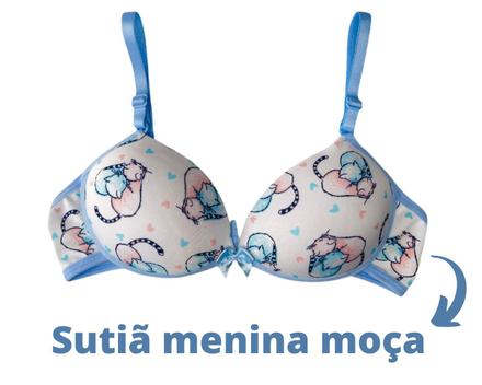 Comprar Sutiã Menina Moça Liso Costas Comum - Ponto Certo Lingerie