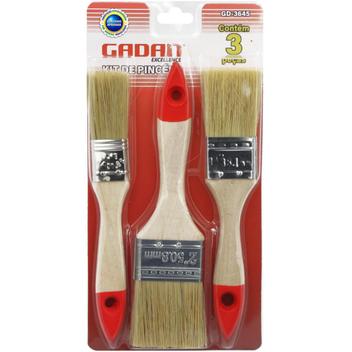 Kit 3 Trincha Pincel Multiuso Pintura Tinta Látex Acrílica - Gadan ...