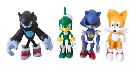 Kit Bonecos Sonic Boom Personagens Coleção Brinquedo Filme