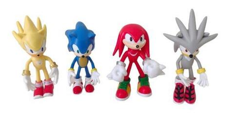 Kit 4 Bonecos Coleção Sonic E Amigos Brinquedo Filme - Araujo