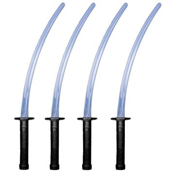 Kit 4 Espadas de Brinquedo Ninja Super Katana Infantil com Cabo Preta ...