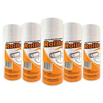 Kit 5 Bobinas Saco Transparente Picotado 25X35 C/500 Sacos - Rollbag ...