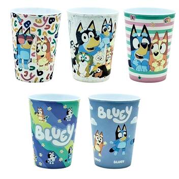 Kit 5 Copos Infantil Bluey de Plástico Base de Ovo de Pascoa Original ...