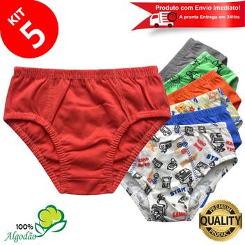 Cueca Menino Slip Lisa Cores Sortidas - Cruy Underwear