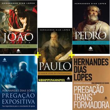 Kit 5 Livros Hernandes Dias Lopes Pedro + Paulo E Mais - Kit de Livros ...