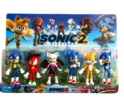 Sonic Kit Com 12 Peças Brinquedos Pvc 5cm Infantil Coleção