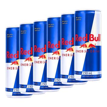 Red Bull Energy Drink 250ml 60本セット Kit 6 Energético Red Bull Energy Drink Lata 250ml - Bebida