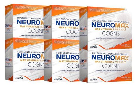 Kit 6 Suplemento Alimentar Neuromax Cognis 60Cps - Ecofitus ...