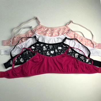 Kit 7 Sutiã Infantil Top Sem Bojo Lingerie Infanto Juvenil - Empório da ...