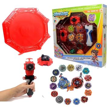 Batalha Beyblade Kit Com 4 Peões Mini Arena ul Ou Vermelha - Speed Top -  Pião de Batalha e Acessórios - Magazine Luiza