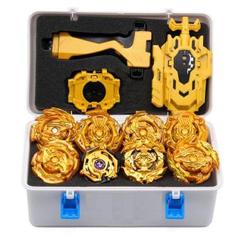 Kit 8 Beyblades De Metal Com Maleta E Puxadores - Ouro - Topmixshop - Pião  de Batalha e Acessórios - Magazine Luiza