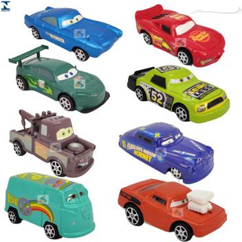 Kit 8 Carrinhos De Brinquedo Do Filme Carros - Chic Outlet