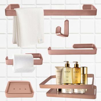 Kit Acessórios Lavabo/ Banheiro 6 Peças Marin - Várias Cores - VSA ...