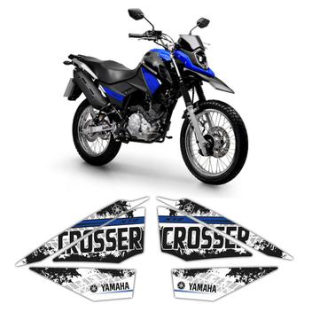 Kit Adesivos Faixa Moto Yamaha Xtz Crosser 150 2022 Emblema