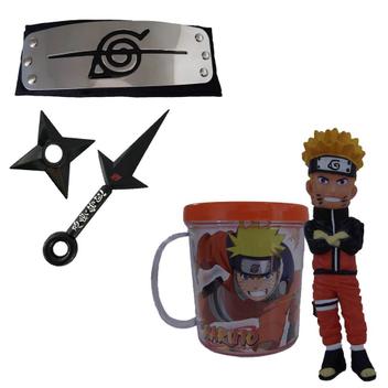 kit Bandana Naruto aldeia da folha Renegado, Kunai, Shuriken e Colar  Ajustável símbolo da aldeia da folha - Super Size Figure Collection - Kits  / Conjuntos de Joias e Bijuterias - Magazine Luiza