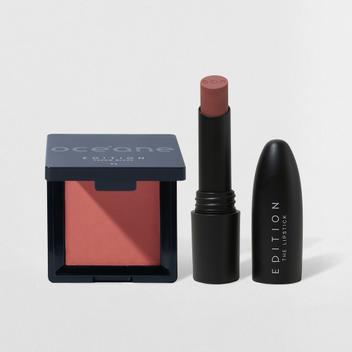 Kit Batom Nude + Blush Cremoso Océane Edition (2 Produtos) - Kits de