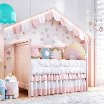 Quarto Bebê Menina Rosa Clássico 17Pçs Grão de Gente - Kits Enxoval para  Berço - Magazine Luiza