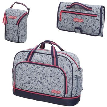 Kit Bolsa Maternidade Lilica Mommy In Shape G com Trocador e Porta