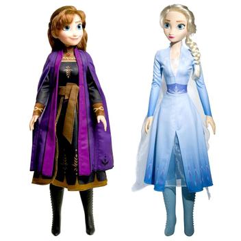 Kit Bonecas Anna E Elsa Frozen Pelúcia Princesas Disney 50cm - OMG TOYS -  Colecionáveis - Magazine Luiza