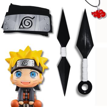 Kit Naruto Colar Símbolo Da Aldeia Da Folha E Colar Akatsuki - Super Size  Figure Collection - Kits / Conjuntos de Joias e Bijuterias - Magazine Luiza