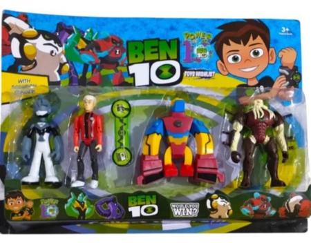 Kit Bonecos Ben 10 Power Coleção Infantil Brinquedo - DM Toys - Bonecos ...