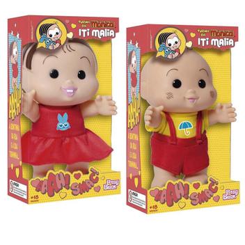 Kit Bonecos Cascão E Mônica Iti Malia - Baby Brink - Baby Brink E