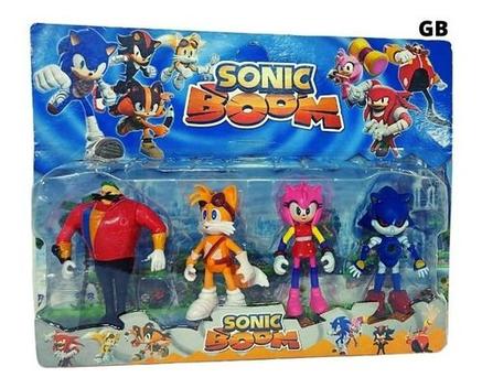 Kit 4 Bonecos Sonic Knuckles The Echidna Metal Sonic Coleção Dia das  Crianças - Bonecos - Magazine Luiza