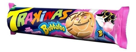 Kit c/ 4 Bolacha Trakinas Bubbaloo Tutti Frutti 126g Babalu - Pirulito ...