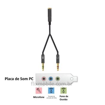 Kit Cabos Adaptador de Áudio P2 para Fone de Ouvido Vídeo Game PC Notebook  e Computador - Flix Mobile - Cabos de Áudio - Magazine Luiza