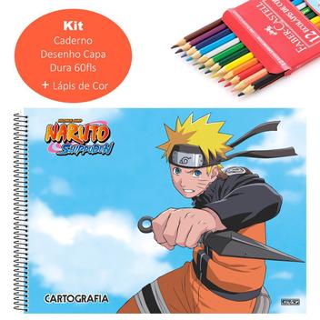 CADERNO DE DESENHO NARUTO LAMEN 60F - KOREA MART