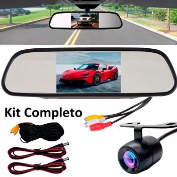 Kit Camera De Ré Hd Visao Noturna Espelho Retrovisor Lcd 4.3 - Desert ...