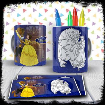 Kit Caneca para pintar A Princesa e o Sapo + Jogo de Canetinhas Laváveis -  Mary Pop Personalizados - Canecas - Magazine Luiza