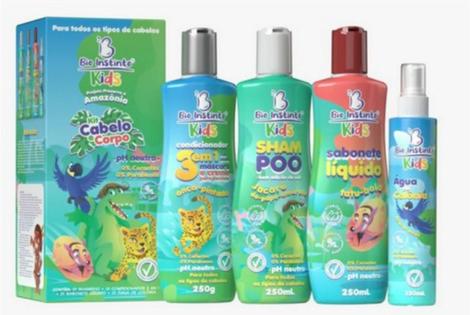 Kit Capilar Infantil Para Cabelo E Corpo Shampoo 4 Itens - Bio Instinto ...