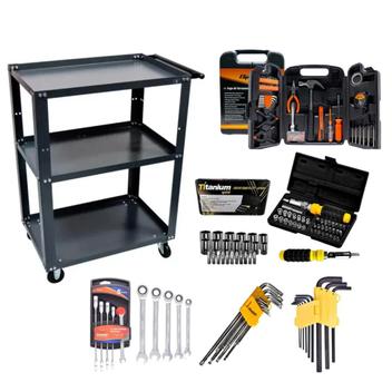 Kit Carrinho Aberto Mecânico Dark Presto com ferramentas 193 peças ...