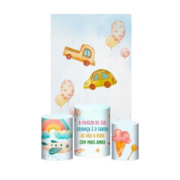 Kit Casado Dia Das Crianças Trio Capa Cilindro Retangular - Prime Decor ...
